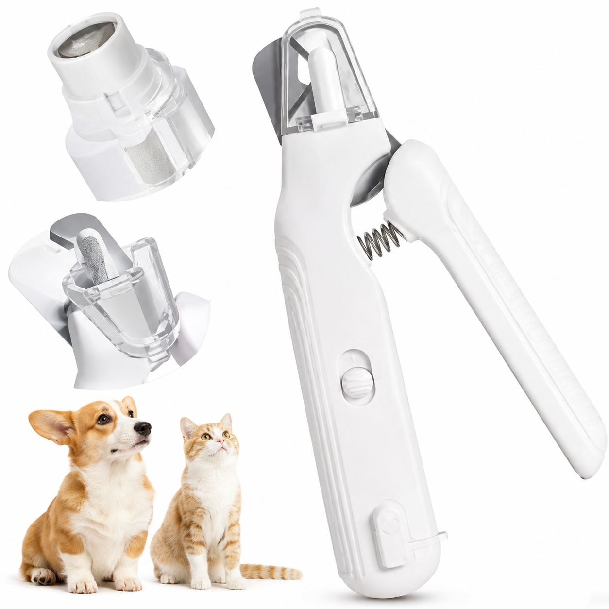 2-in-1 Quiet Pet Nail Clipper & Grinder