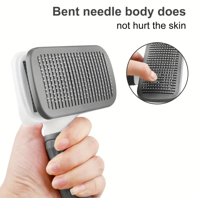 Self-Cleaning Pet Grooming Brush